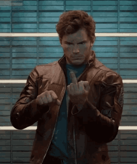 Chris Pratt Middle Finger GIF