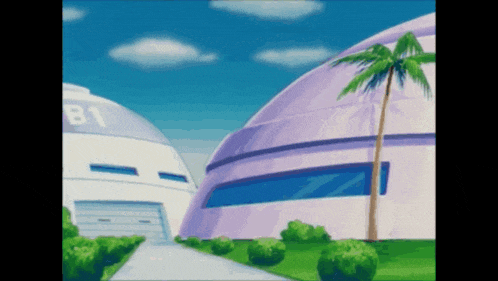 a cartoon drawing of a building with b1 on it