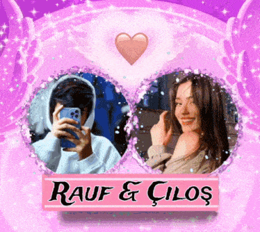 a picture of a boy and a girl with the words rauf & cilos on the bottom