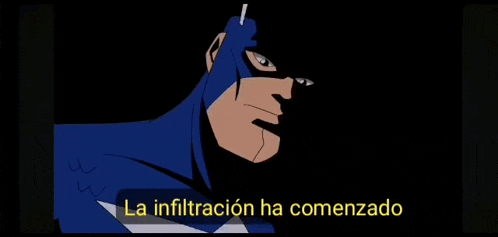 a cartoon of a superhero with the words la infiltracion ha comenzado