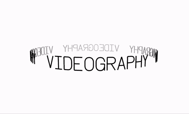 a white background with the words graphy videograph written in black