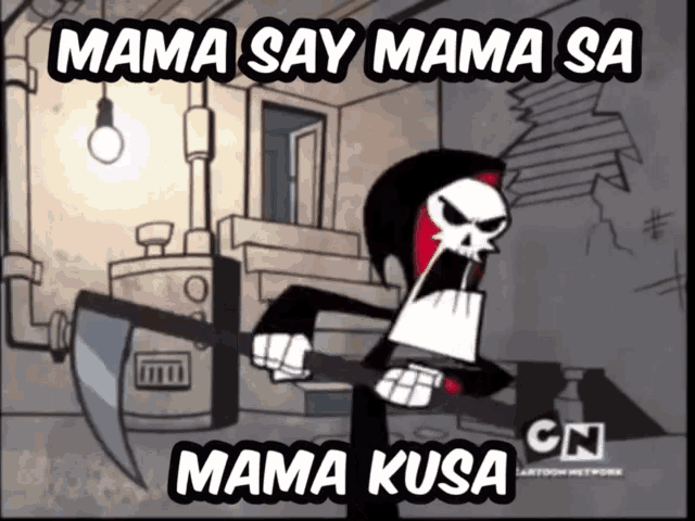 Grim Reaper Adventures Of Billy And Mandy GIF - Grim Reaper Adventures Of Billy And Mandy Mama Say GIFs
