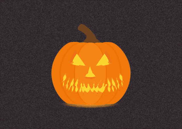 a halloween pumpkin with a glowing face on a dark background