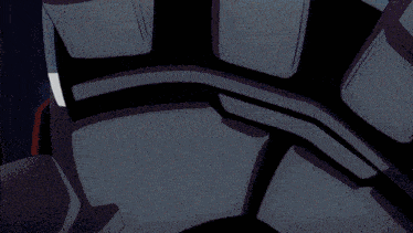 a cartoon drawing of a robot with a red and white arm