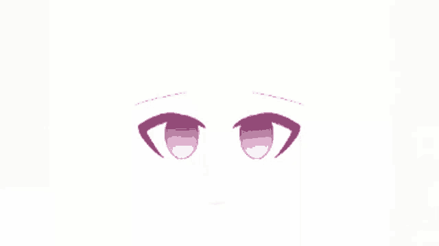 a close up of a person 's eyes with purple irises on a white background .
