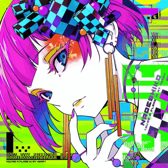 a colorful drawing of a girl with the words " you 're a class in my heart " on it