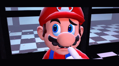 Smg4 Mario GIF - Smg4 Mario Think GIFs