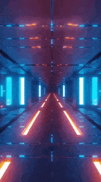 a futuristic tunnel with the word supreme written on it