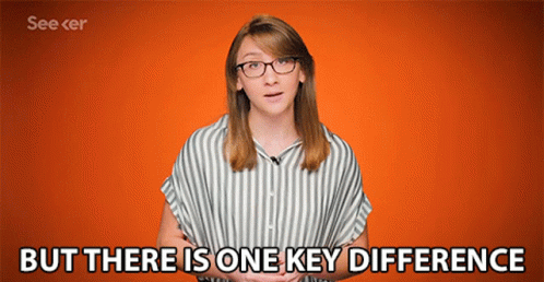 But There Is One Key Difference Crucial Difference GIF