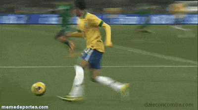 a soccer player with the number 10 on his jersey kicks the ball