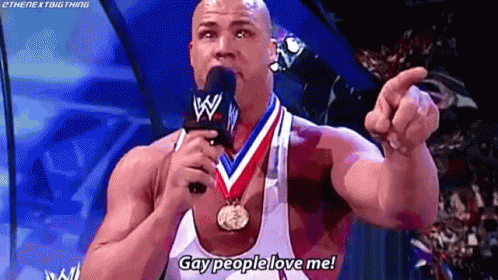Kurt Angle Talking GIF - Kurt Angle Talking Gay People Love Me GIFs