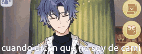 a man in a suit says cuando dicen que no soy de cami in a video game .