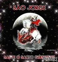 Santo São Jorge GIF - Sao Jorge Slay Dragon GIFs