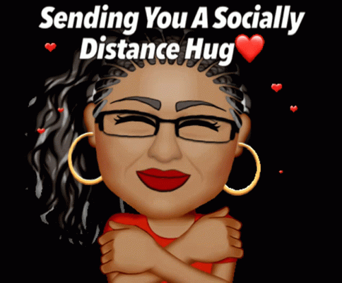 Happy Mother Day Sending You GIF - Happy Mother Day Sending You Socially Distance Hug GIFs