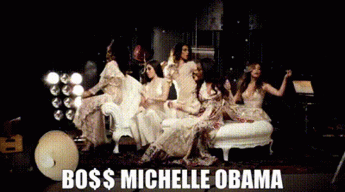 Fifth Harmony Boss Michelle Obama GIF - Fifth Harmony Boss Michelle Obama Michelle Obama GIFs