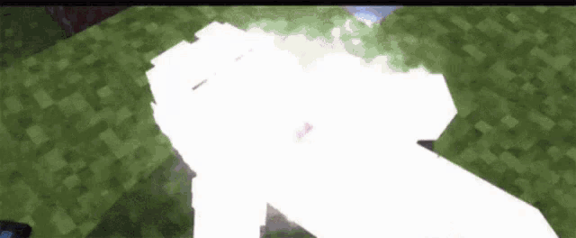 a person is laying on the ground in a video game with a white glowing object coming out of their mouth .