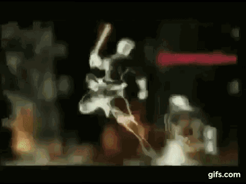 a blurry picture of a person standing in front of a window with the words gifs.com at the bottom