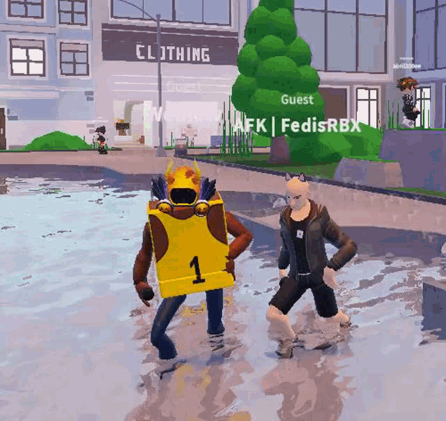 a man in a yellow vest with the number 1 on it is standing in the water .