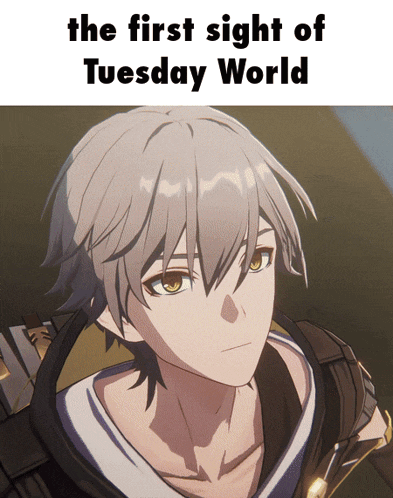 the first sight of tuesday world has a picture of a person