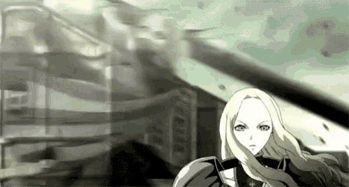 a black and white cartoon of a woman standing in front of a building .