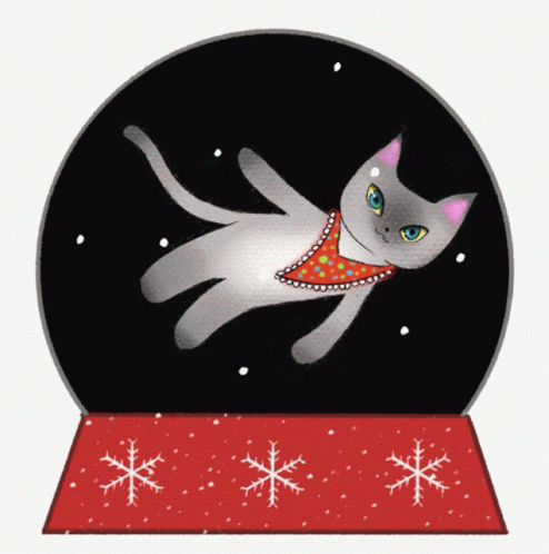 Christmas Cat GIF - Christmas Cat Snow GIFs