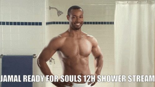 S0ul Jamal Ready For S0uls12h Shower Stream GIF