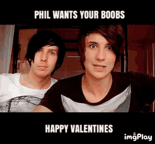 phil wants your boobs happy valentines with two boys