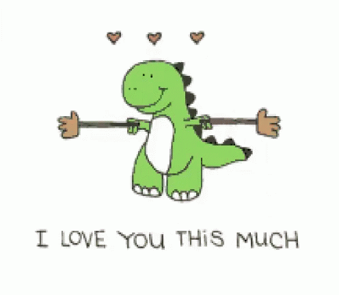 Dinosaur I Love You This Much GIF - Dinosaur I Love You This Much GIFs