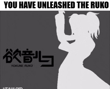 a drawing of a woman with the words you have unleashed the ruko below it