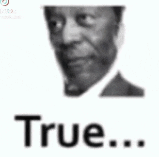 a black and white photo of a man with a beard and the words `` false '' written below him .