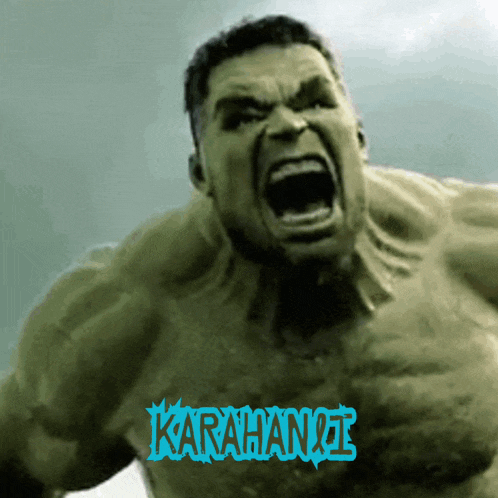a picture of a hulk with the word karahanli on the bottom