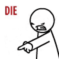 a cartoon of a man wearing sunglasses and a fist in the air saying `` not today '' .