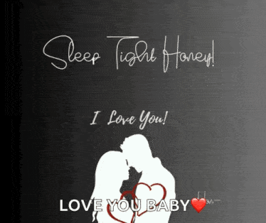 a poster that says sleep tight honey and love you baby