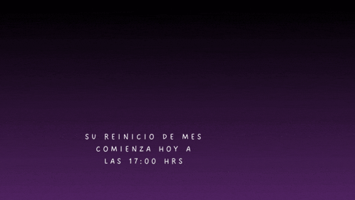 a purple background with the word reinicio mensual on it