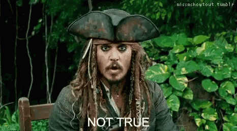 Not True Jack Sparrow GIF - Not True Jack Sparrow Pirates Of The Caribbean GIFs