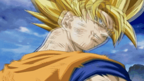 a close up of a cartoon character 's face with yellow hair