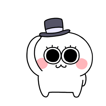 a cartoon drawing of a ghost holding a top hat with a blue light coming out of it