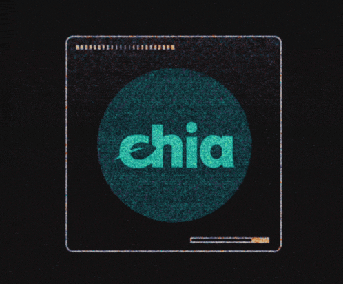 the word chia is displayed in a green circle on a black background