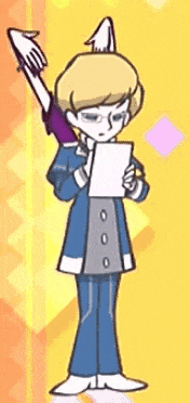 a cartoon of a man carrying a woman on his shoulders while she reads a piece of paper .