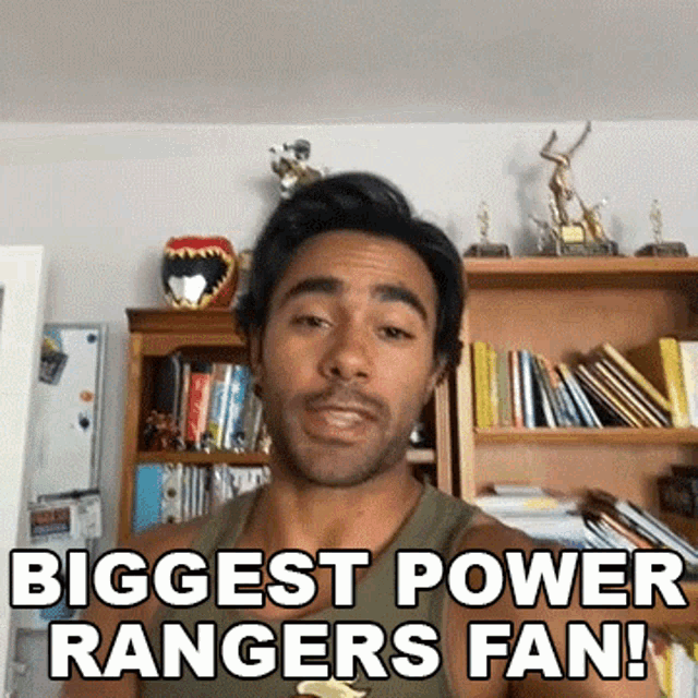 Biggest Power Rangers Fan Brennan Mejia GIF - Biggest Power Rangers Fan Brennan Mejia Cameo GIFs