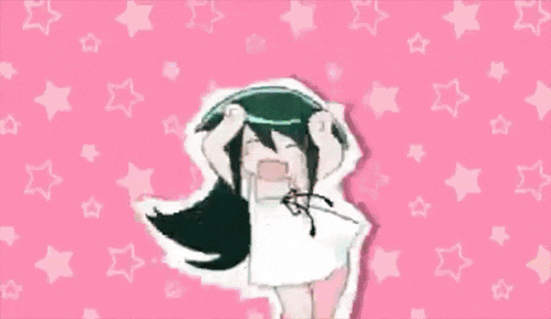 a girl with long black hair is wearing a white dress and giving the middle finger