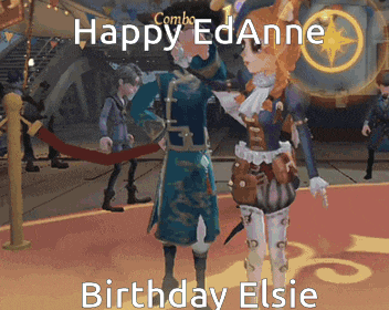 a screenshot of a video game that says happy edanne