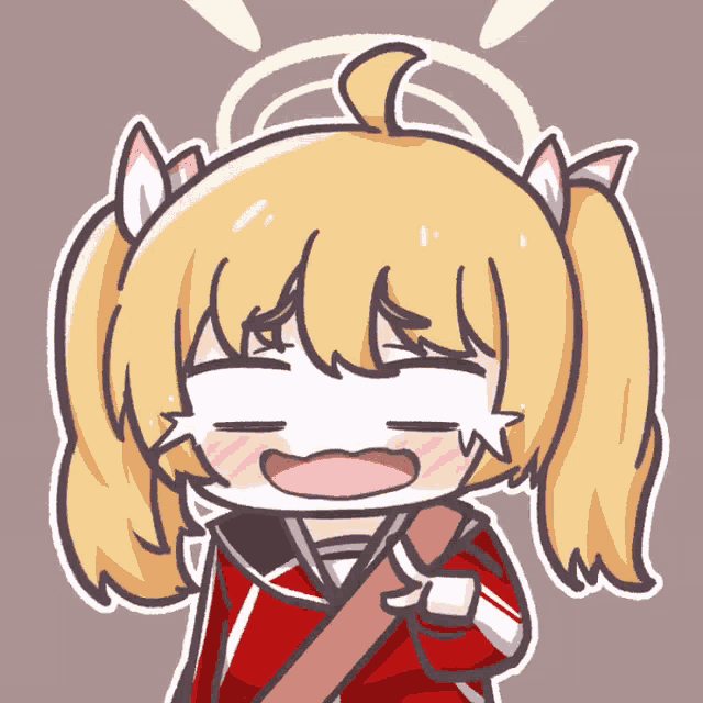 a drawing of a girl with pigtails and a halo