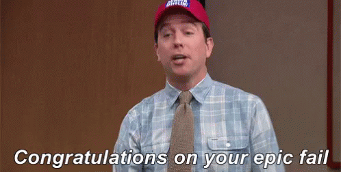 Congratulations On Your Epic Fail GIF - The Office Ed Helms Andy Bernard GIFs