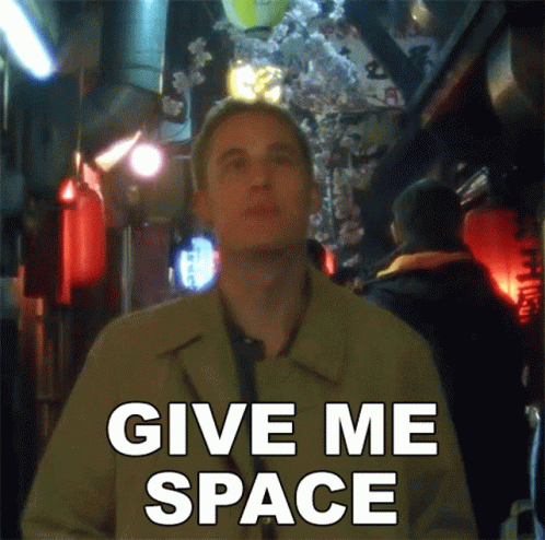 Give Me Space Parker Cannon GIF - Give Me Space Parker Cannon The Story So Far GIFs