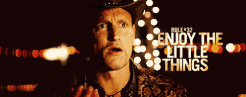 a man in a cowboy hat with the words rule # 32 enjoy the little things