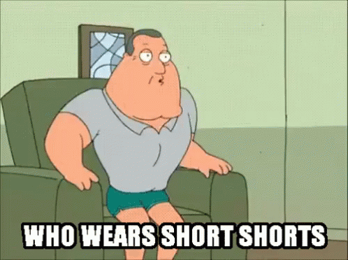 Joe Wears Short Shorts - Short GIF - Shortshorts Joe Swanson Familyguy GIFs