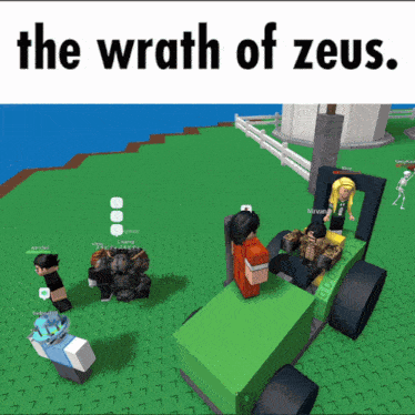 a screenshot of a video game with the words " the wrath of zeus "