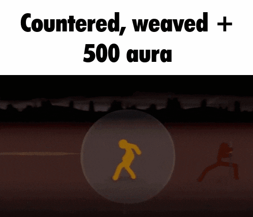 a computer generated image that says countered weaved 500 aura