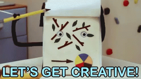 Get Creative. Let`s get Creative. Гифка летс дуит. Creation gif. Lets get it done